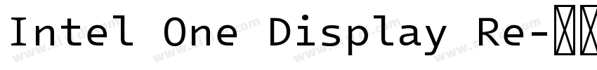 Intel One Display Re字体转换